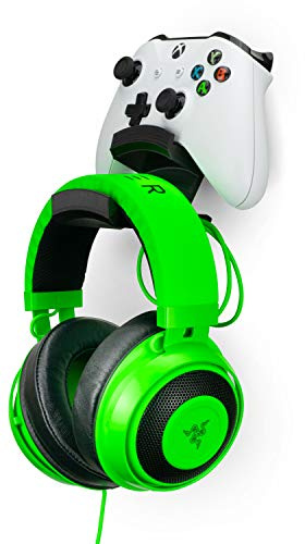 Brainwavz Colossus Halterung für Gamepad Controller und Kopfhörer, entworfen für Xbox One, PS4, PS3, Dualshock, Switch, PC, Steelseries, Steam und mehr, Schwarz