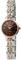 Akzent Damen - Uhr Metallglieder Armbanduhr Analog Quarz 1800195 (Bicolor/Bordeaux)