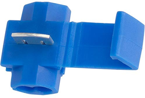 OIIKI Lot de 100 connecteurs de fils à épissure rapide, 18-14 AWG pour connexion de câbles (bleu)