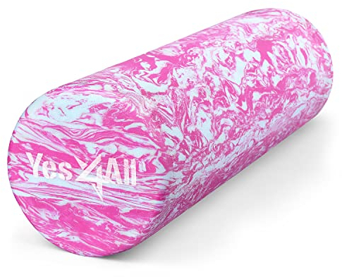 Yes4All Foam Roller - Rullo In Schiuma Ultra Leggero In EVA Ad Media Densità Lungo 30/45/61/91 CM Per Schiena, Gambe, Allenamenti, Palestra, Pilates, Fitness, Yoga