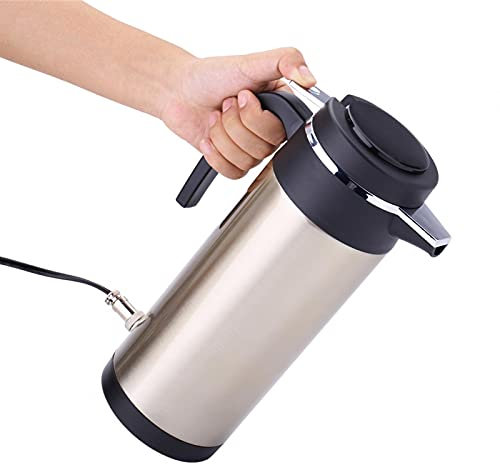 Kuuleyn Bouilloire électrique de Voiture 24V, Bouteille de Chauffe-Eau de Prise d'allume-Cigare de Bouilloire de Voiture de Voyage de 1200ml 24V pour Le café de thé, pour l'auto-Conduite