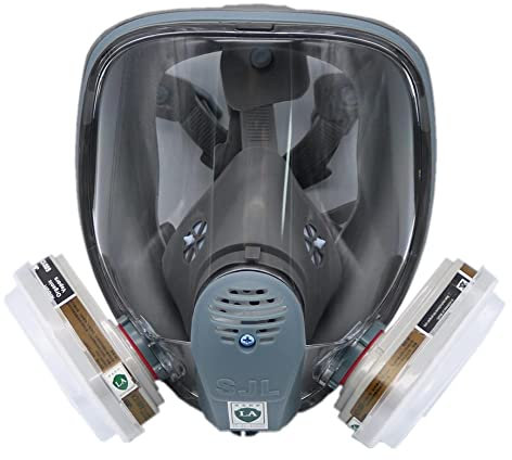 MBLUE 7 pièces/ensemble masque complet réutilisable pour 6800 masque complet en Silicone moyen largement utilisé dans la peinture en aérosol pour le travail du bois en laboratoire