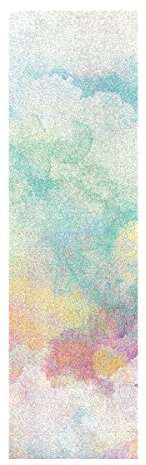 Himmel Wolken Bunte Kunst Muster Skateboard Griptape Rutschfest Selbstklebend Longboard Griptapes Aufkleber Griffband(84 * 23cm 1pcs)