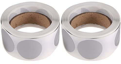 COHEALI 2rollen Roll Runde Aufkleber Selbstklebende Rubbelsticker Für Geschenkverpackungen Scrapbooking Markierungen Und Dekorationen