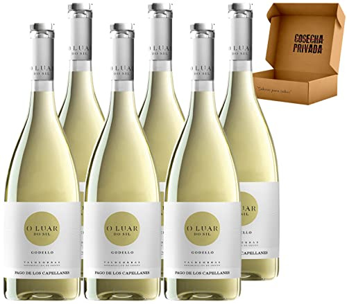 O Luar de Sil - Envío 24H - Godello - Estuche 6 Botellas - Vino Blanco - Vino Regalo - Seleccionado y Enviado por Cosecha Privada