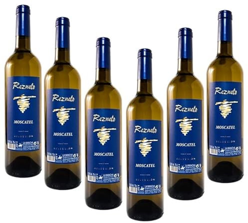 Caja de 6 Botellas Rezuelo vino blanco Moscatel