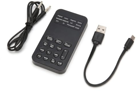 Tragbares Voice Changer für Spiele, Party und Events – Handmikrofon mit 8 Soundeffekten, für Erwachsene und