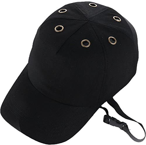 vepoty Protezione per la Testa Berretto da Baseball Cappello Rigido Resistente agli Urti Cappello di Sicurezza a 6 Fori Casco da Lavoro Leggero e Traspirante