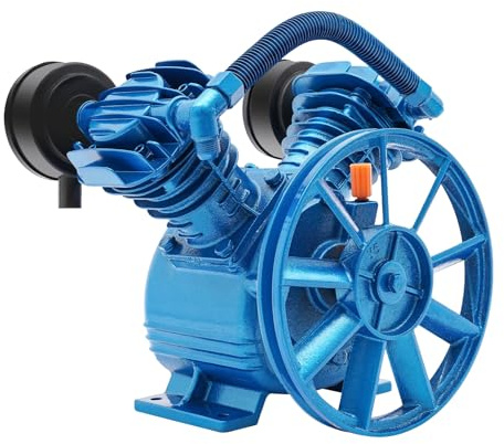 2.2KW V Zylinder Pumpenkopf Druckluft Verdichter Kompressor 250L / min 8bar Doppelzylinder Luftkompressor Kompressor Aggregat Pumpenkopf