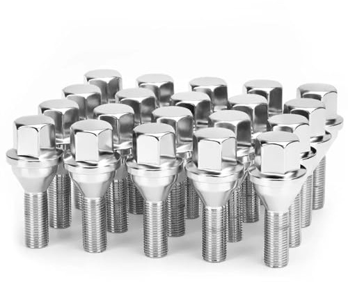 MObyat Radschrauben Kompatibel Mit Jeep Für Cherokee Und Compass - 20 Stück, 12 X 1,25, 28 Mm Schaftlänge, Sechskant 17 Mm - 53182366