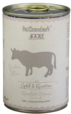 Dr. Clauder's | Alimento Húmedo para Perro | Alimento Barf | 6 x 400 Gr | Varios Sabores | (6x400Gr, Plato De Ternera)