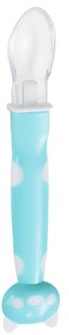 Duroecsain Cucchiai morbidi, cucchiaino in silicone con punta,Cucchiai da allenamento in silicone | Cucchiaio ergonomico lavabile in lavastoviglie con manico facile da impugnare di First