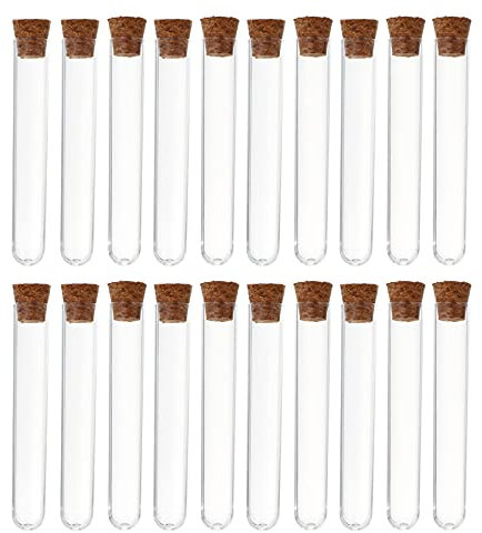40 Stück Reagenzgläser, 3 ml, transparente Reagenzgläser mit Korken, Laborbedarf oder Dekoration für Schmuck, Perlen, Pulver, Gewürze, Flüssigkeitsaufbewahrung