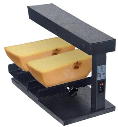 Calentador de Queso eléctrico de 750 W, fusión de Queso Comercial de Calentamiento rápido con área de Calentamiento Doble, máquina de fusión de raclette de ángulo Ajustable, para Restaurante