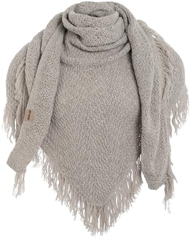 Knit Factory - Amber Trekantssjal - Iced Clay - 190x85 cm