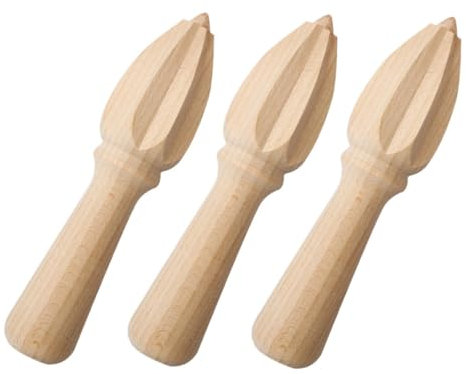 VINTORKY 3piezas Exprimidor Manual De Madera De Haya Para y Cítricos De Herramienta De Cocina Para Hogar y Restaurantes