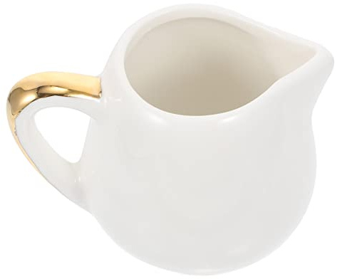 LIFKOME Lechera De Taza De Leche Recipiente Para Leche De Color Blanco Para Servir o Café La Mesa Cocina Sala De Estar