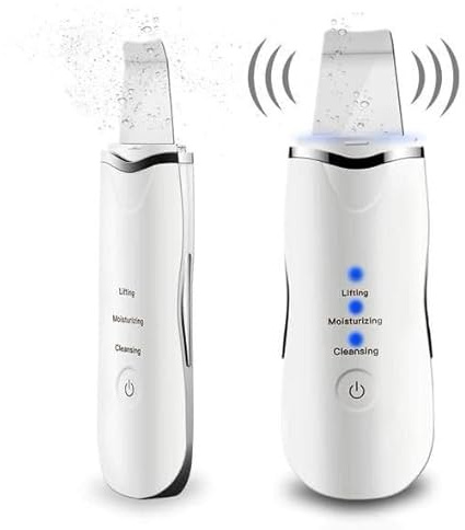 Appareil Nettoyant Visage Ultrasonique Peeling Extraction des Points Noirs et Soins Peau Sensible
