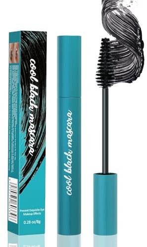 Mascara Black, Liquid Lash Extensions Mascara, Waterproof & Smudge-Proof Thickening & Curling Lashes, No Clumping, Long-Lasting Volumizing Tubing Mas cara, Natural Hypoallergenic Mas-cara