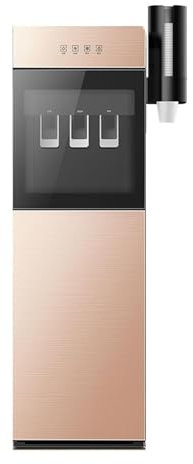Water Dispenser with Cup Holder - Bottom Loading Floor Standing Automatic Drinking Fountain with 3 Functions for Home and Office, Intelligent Tea Bar Machine