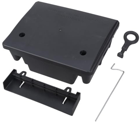 GKYQVE Compact Rodents Baits Stations Secure Lockable Mouse Trap Boxes For Indoor And Outdoor Mouse Control