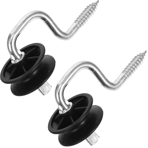 JCXIOC Electric Fence Gate Handle Anchor 2Pcs Insulator Accessories Durable Electric Fence Wire Insulators For Post Gate Anchor Bracket Socket Farm Fencing Trellis Gates