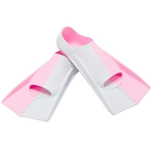 Pinne da allenamento for il nuoto sub professionali in silicone corte for uomo e donna Attrezzatura snorkeling Set per il nuoto(Pink,XS( 30-32))