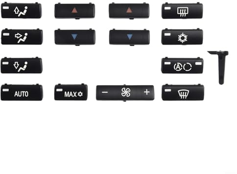 Pulsanti di controllo per climatizzatore auto per BMW Serie 5 E39 525i per 530i 540i M5 ed E53, 14 pezzi di ricambio per condizionatore d'aria