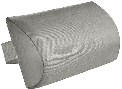 perfk Liegen Kopfstützenkissen, Kissen - Abwaschbar,Nackenkissen Sessel aus Memory Foam mit Flexiblen Bändern - Für Strandliege, Terrassenstuhl, Sonnenliege, Garten, Outdoor, Hellgrau