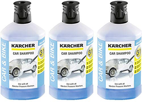 Kärcher RM 610 - Shampoo per auto, 3 in 1, 1000 ml, confezione da 3 (3 x 1000 ml)