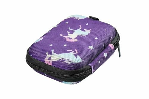 caseroxx Schutztasche für Adia – Hardcase mit Reißverschluss, Netzfach & Gummizug – für Blutzuckermessgerät