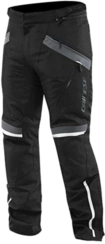 Dainese - Tempest 3 D-Dry Pants, Pantaloni da Uomo Moto Touring, Membrana Impermeabile, Interno Termico Removibile, Protetezioni sulle Ginocchia, Nero/Nero/Ebano, 48
