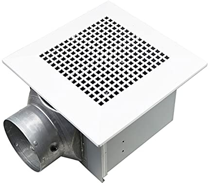 Liudan Exhaust Fan Ceiling Duct Exhaust Fan Powerful Ventilation Fan with Check Valve Kitchen and Bathroom Ceiling Ventilator, Metal Body, 20W Vent Fan (Panel size : 29x29CM)