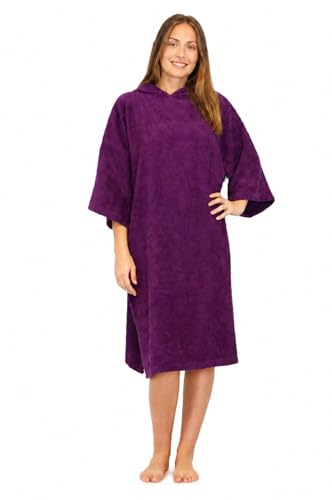 ALLEN & MATE 100% Baumwolle Surf-Poncho mit Kapuze – Oversize Saugstarkes Pool- & Strandtuch Umziehhilfe für Damen & Herren