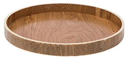 KIZQYN Plateau Service Plateau Rond Plateau en Bois de Service Plateau à Domicile Plateau à Domicile Convient à la Boisson café Plateaux Décoratifs (Size : Large)