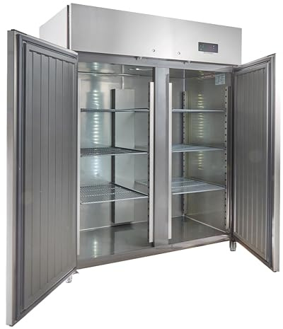 GastroHero ECO 1300 GN 2/1 Monoblock Gastronomie Kühlschrank Gastronomiebedarf, 1350 Liter, Großvolumiger freistehender Gewerbekühlschrank, Energiesparend, Robuste Bauweise