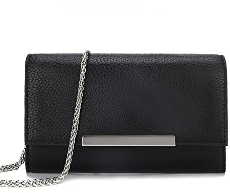 AFKOMST Small Clutch Purses for Women Summer Crossbody Bags and Straw Wristlet Handbags with Chain Strap | Größe S