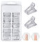 Nail System Form 100pcs riutilizzabili Sagome per unghie finte Forme in gel Nail Art SportoolEU106(punta parallela)