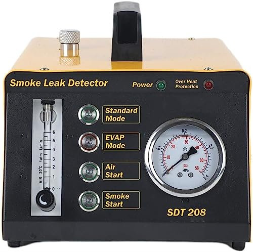 XARONF Generador de Humo de Coche 4 en 1 EVAP Modo de Aire Fuga del Sistema de refrigeración de Escape del vehículo, Detector de Fugas de Combustible de Coche for vehículos de 12V Barcos