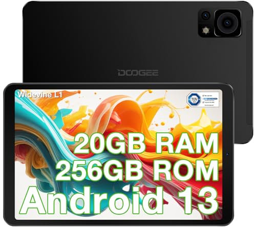DOOGEE T20 Mini Pro Tablet, 2,3K FHD+ Tablet 8.4 Pollici, 20GB RAM 256GB ROM/TF 1TB, Android 13 Tablets Gaming Octa Core, Batteria 5060mAh, 4G LTE/5G WiFi/BT5.0/GPS/Widevine L1/13MP Tablets
