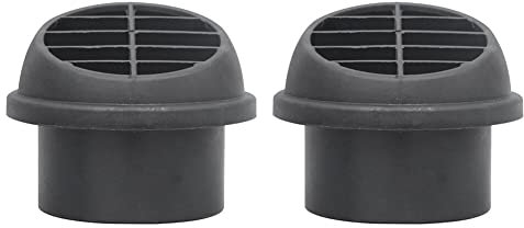 Surakey 2 Stück Standheizung Luftauslässe 60mm Auto Heizung Luftkanal Luftauslass Heizungskanal Zubehör Drehbarer Warmluftauslass für Luftheizung Standheizung Auto Bus Boot Entlüftung Auslass