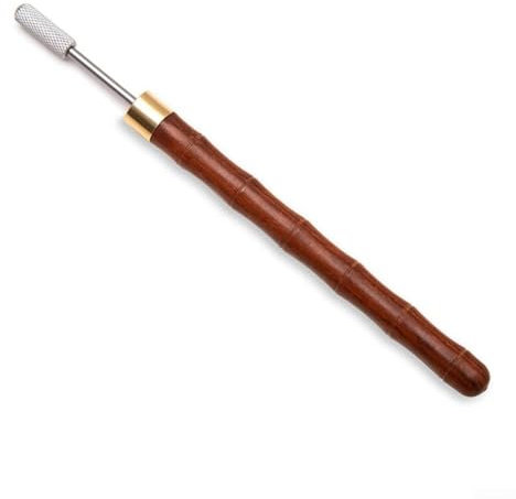 DAZZLEEX Leather Press Roller, Leather Edge Paint Roller DIY Leather Projects Tool For Apply Edge Paint With Precision(Red)