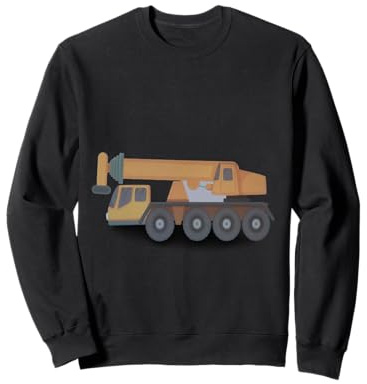 lifting platform vehicle colored comic design Sweatshirt