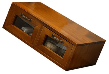 KONTONTY Vintage Computer-höhenverstellbarer Rack Desktop-aufbewahrungsbox Holz Kommode Box Schreibwaren Aufbewahrung Für Büro Student Kosmetik Enthusiast