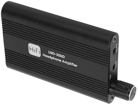 Amplificateur de Casque HiFi, Contrôle des Basses 3,5 Mm 16-300 Ω Ampli d'écouteur HiFi Haute Impédance pour MP3