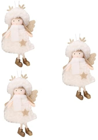 Cabilock 3St Weihnachtsengel Mädchen zum Erntedankfest hängende Verzierungen des Feiertagsbaums Christbaum anhänger christbaumanhänger Weihnachtsdekorationen Weihnachtsverzierung