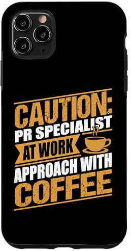 Hülle für iPhone 11 Pro Max Lustiges PR-Spezialist Kaffee-Podcasting für Männer und Frauen
