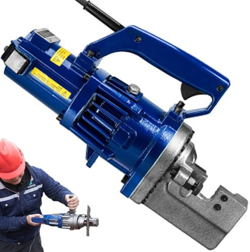 HENGCMM Cortadora de Varillas de Refuerzo Eléctrica, Cortatubos Acero Cortador de Pernos Que Corta hasta 4-22 mm, Hidráulica Portátil Sierra Cortadora de Varillas de Refuerzo Velocidad de Corte,RC16