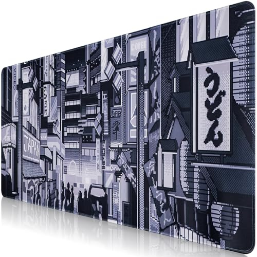 Sevenpers Mousepad XXL Japanische Manga Mauspad, rutschfeste,90x40cm | Überdimensionales Gummimatten Genähte Kanten Design Gaming Mauspad für Tisch,Desktop-Computer,PC