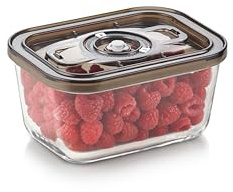 Caso VacuBoxx Eco M – vakuumbehållare, 800 ml volym, för tryckkänslig och flytande mat, BPA-fri, ugnssäker, diskmaskinssäker, fryssäker